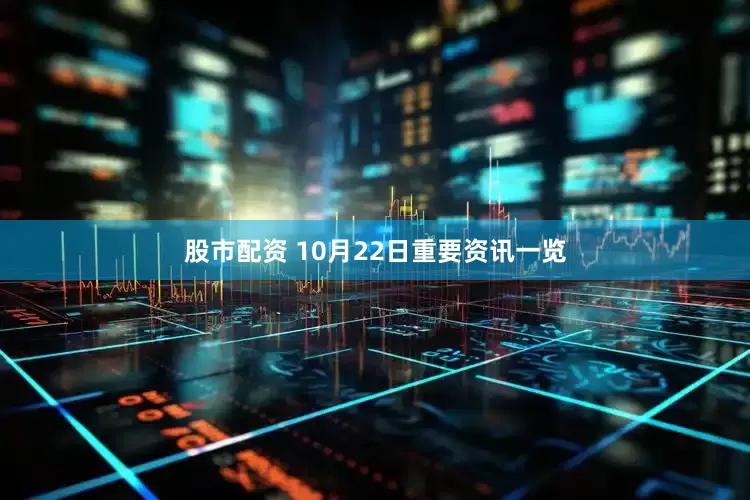 股市配资 10月22日重要资讯一览