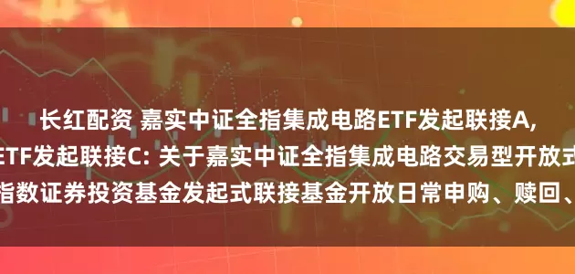 长红配资 嘉实中证全指集成电路ETF发起联接A,嘉实中证全指集成电路ETF发起联接C: 关于嘉实中证全指集成电路交易型开放式指数证券投资基金发起式联接基金开放日常申购、赎回、转换及定期定额投资业务的公告